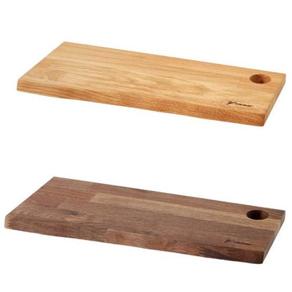 Tapas Rustic Board Rustic with Handle Hole - Smoked Oak, 40cm