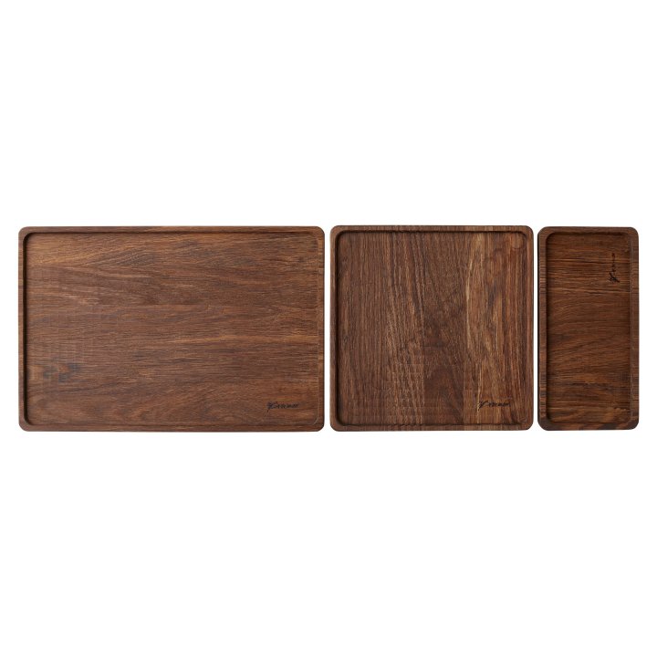 Serving Trays - Smoked Oak - 3-Sizes