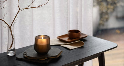Uplift Scented Wax Glass Candle, Beige
