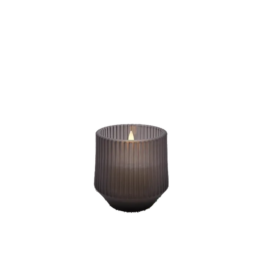 Harmony Scented Wax Glass Candle, Smoked